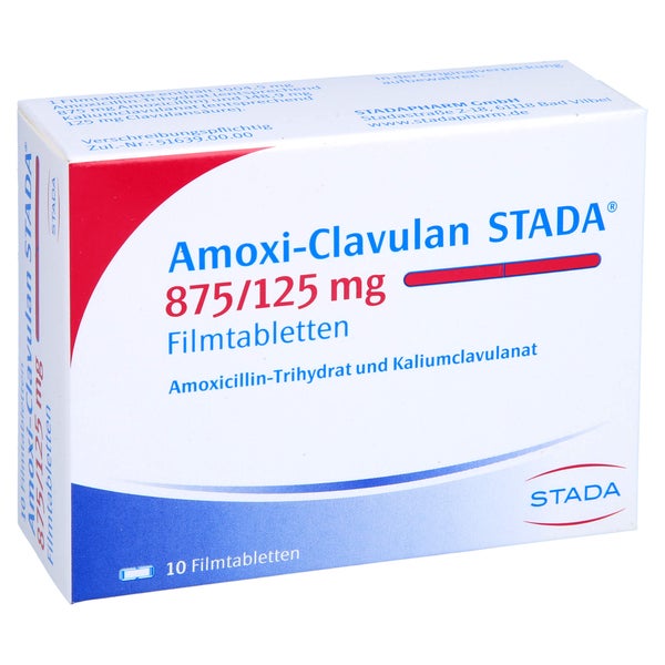 AMOXI-CLAVULAN STADA 875/125 mg Filmtabletten 10 St