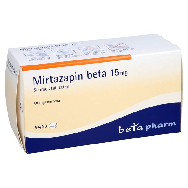 Mirtazapin beta 15 mg Schmelztabletten 96 St