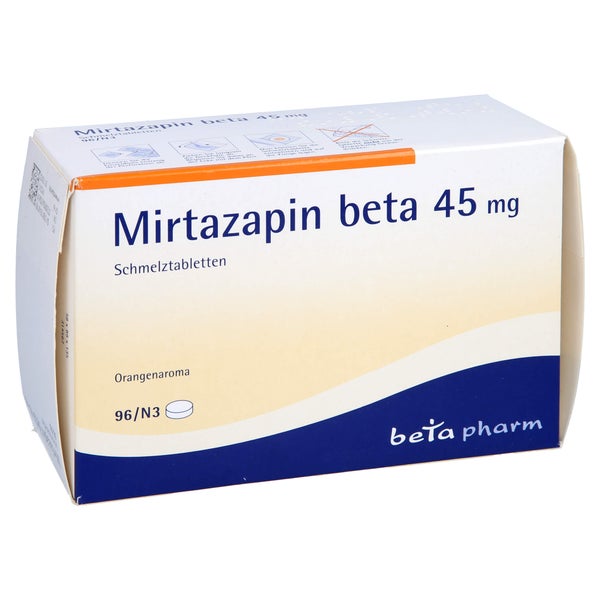 Mirtazapin beta 45 mg Schmelztabletten 96 St