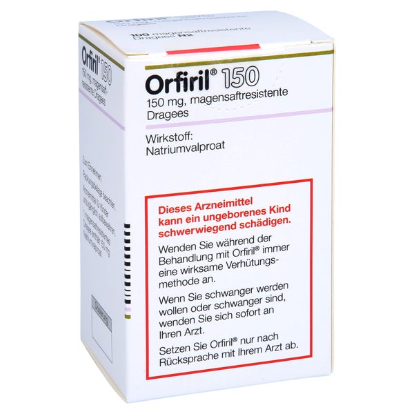 Orfiril 150 Magensaftresistente Dragees 100 St