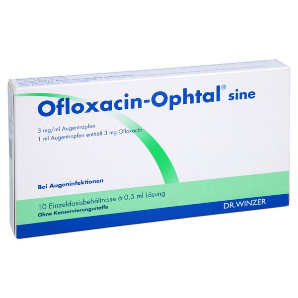 OFLOXACIN-Ophtal sine 3 mg/ml Atr.i.Einzeldosisb. 10X0,5 ml