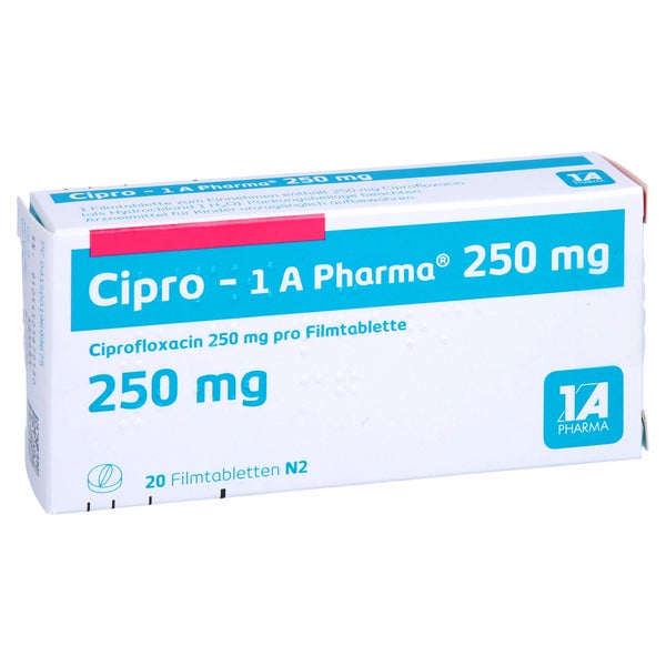 Cipro-1a Pharma 250 mg Filmtabletten 20 St