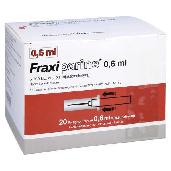 FRAXIPARINA 0,6 ml Injektionslösung i.e.Fertigspr. 20X0,6 ml