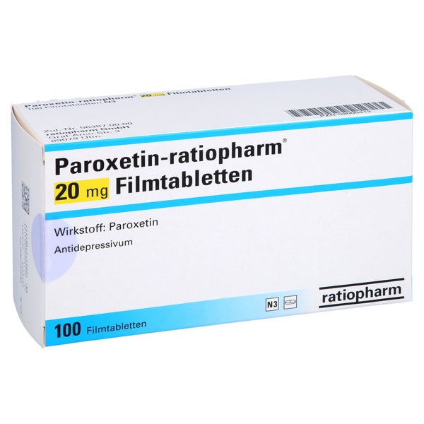 PAROXETIN-ratiopharm 20 mg Filmtabletten 100 St