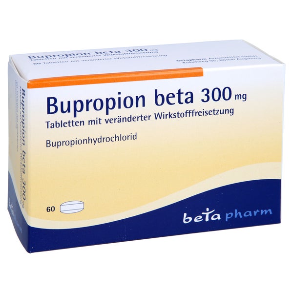 BUPROPION beta 300 mg Tab.m.veränd.Wirkst.-Frs. 60 St
