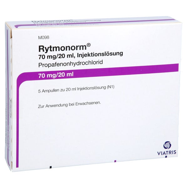 Rytmonorm Inj.-lösung 70 mg 5X20 ml