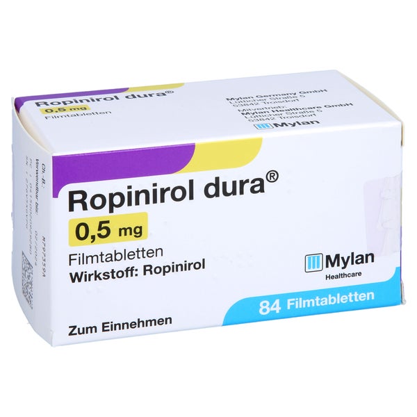Ropinirol dura 0,5 mg Filmtabletten 84 St