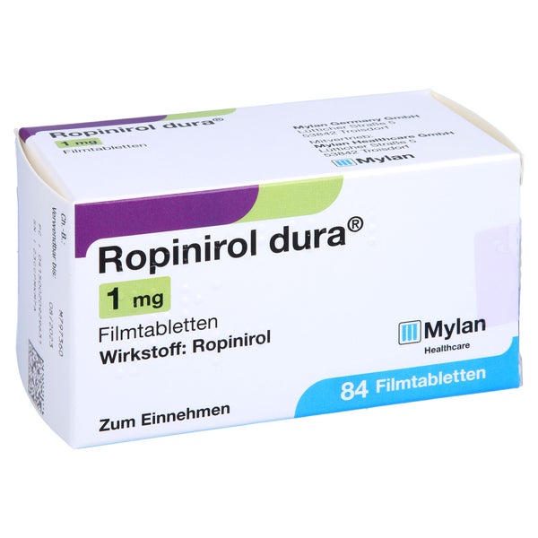 Ropinirol dura 1 mg Filmtabletten 84 St