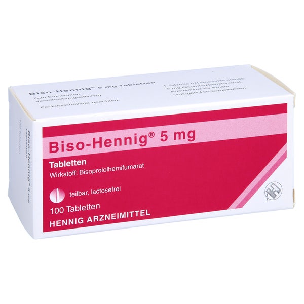 Biso-hennig 5 mg Tabletten 100 St