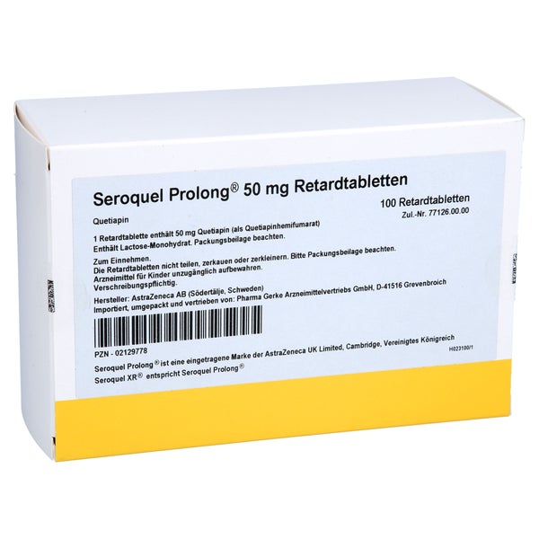 Seroquel Prolong 50 mg Retardtabletten 100 St