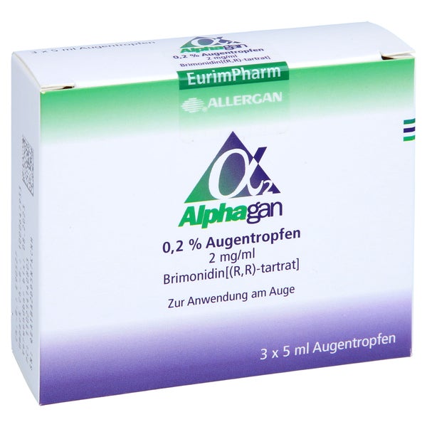 Alphagan 0,2% m/V 2 mg/ml Augentropfen 3X5 ml