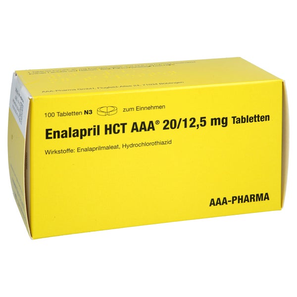 ENALAPRIL HCT AAA-Pharma 20/12,5 mg Tabletten 100 St
