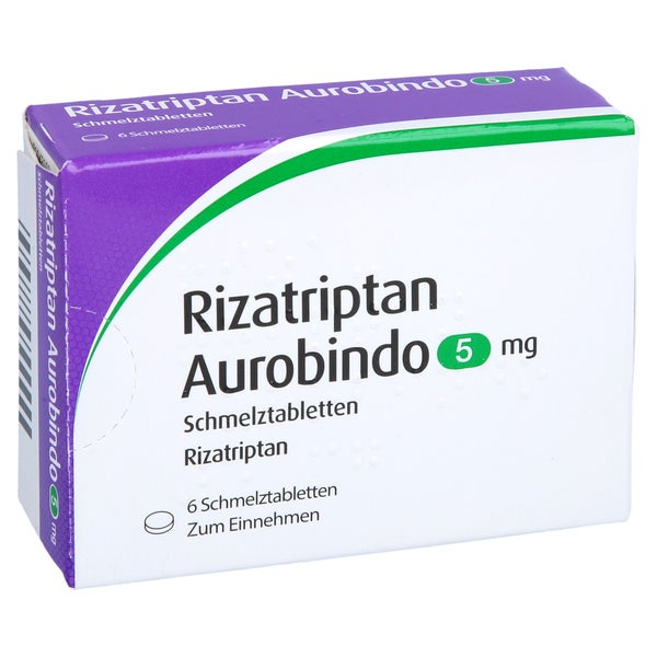 RIZATRIPTAN Aurobindo 5 mg Schmelztabletten 6 St