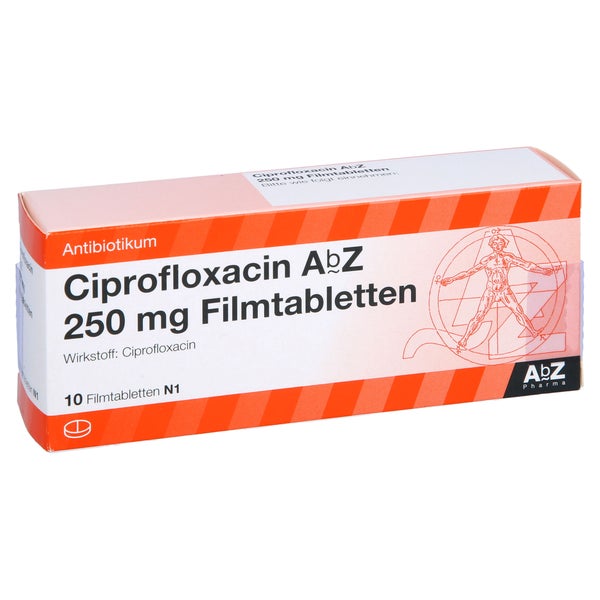 Ciprofloxacin AbZ 250 mg Filmtabletten 10 St