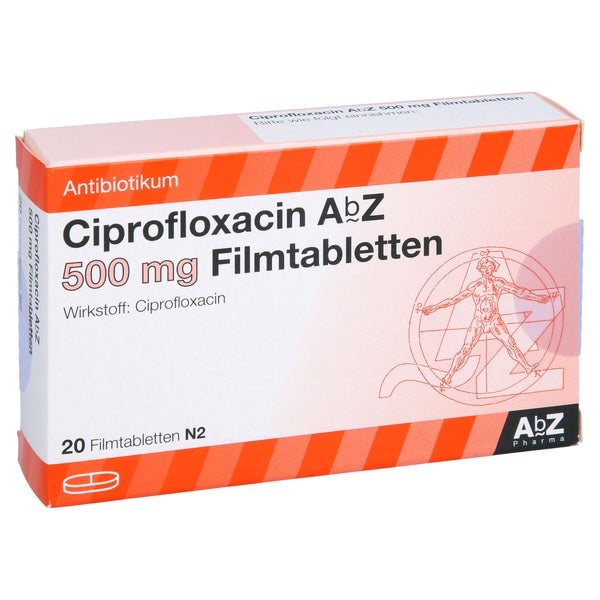 Ciprofloxacin AbZ 500 mg Filmtabletten 20 St