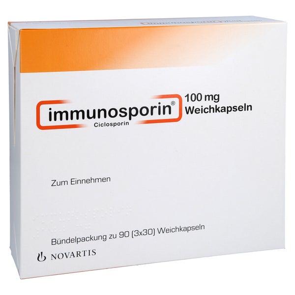Immunosporin 100 mg Weichkapseln 90 St