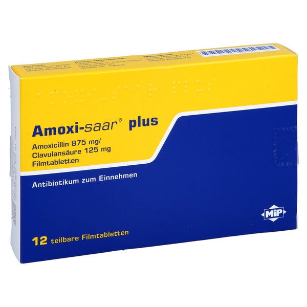 Amoxi-saar plus Filmtabletten 12 St