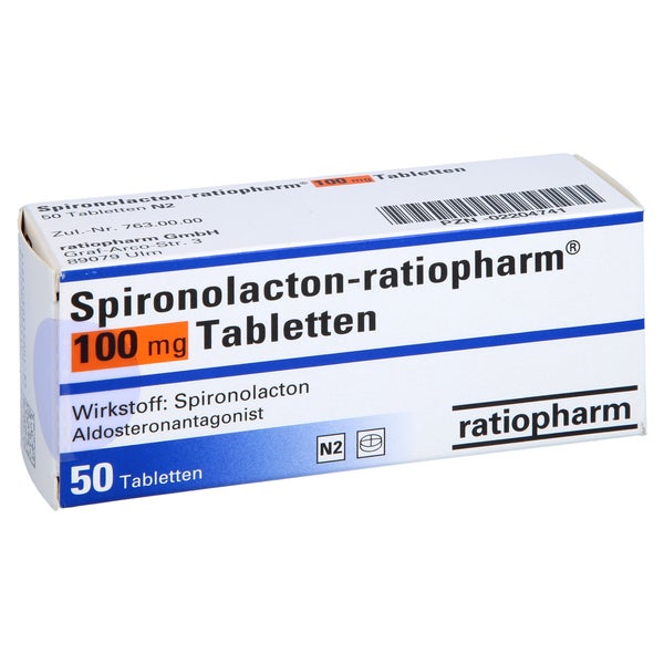 SPIRONOLACTON-ratiopharm 100 mg Tabletten 50 St