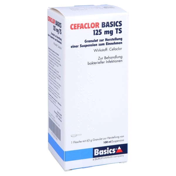 CEFACLOR BASICS 125 mg TS Gran.z.Susp.-Herstell. 100 ml