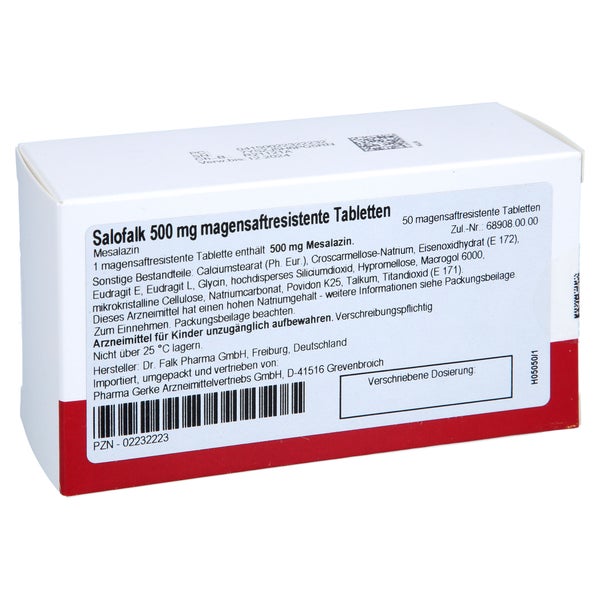 SALOFALK 500 magensaftresistente Tabletten 50 St