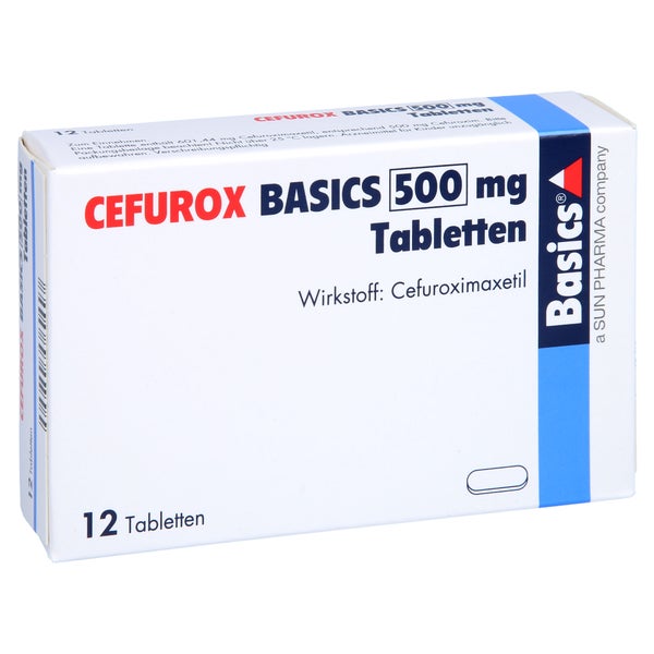Cefurox Basics 500 mg Tabletten 12 St