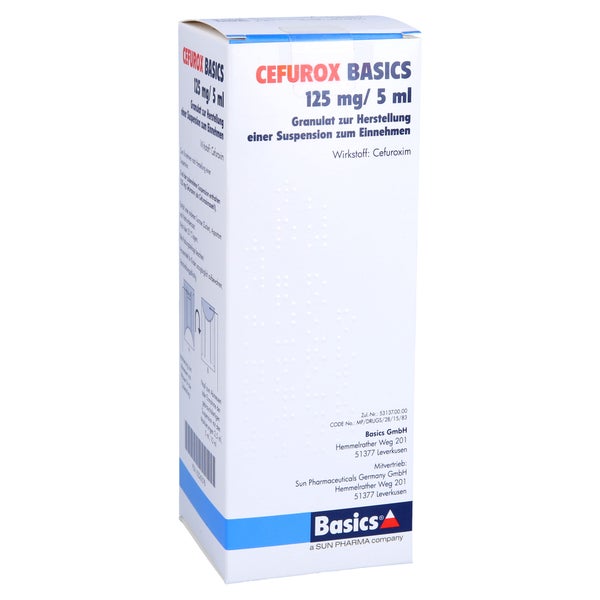 CEFUROX BASICS 125 mg/5 ml Gran.z.Susp.-Herstell. 100 ml