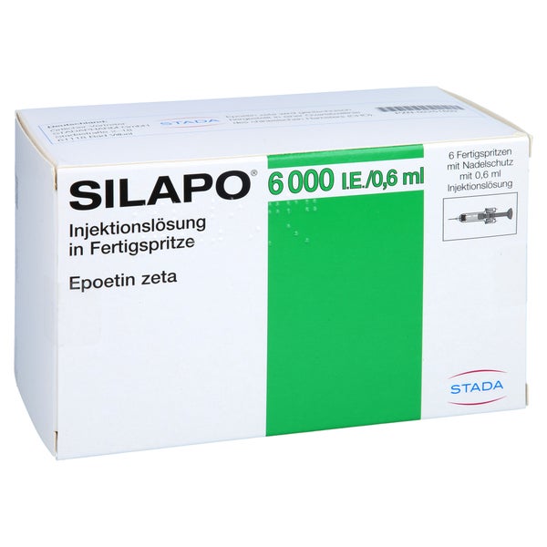 SILAPO 6.000 I.E./0,6 ml Inj.-Lösung Fertigspr. 6X1 St