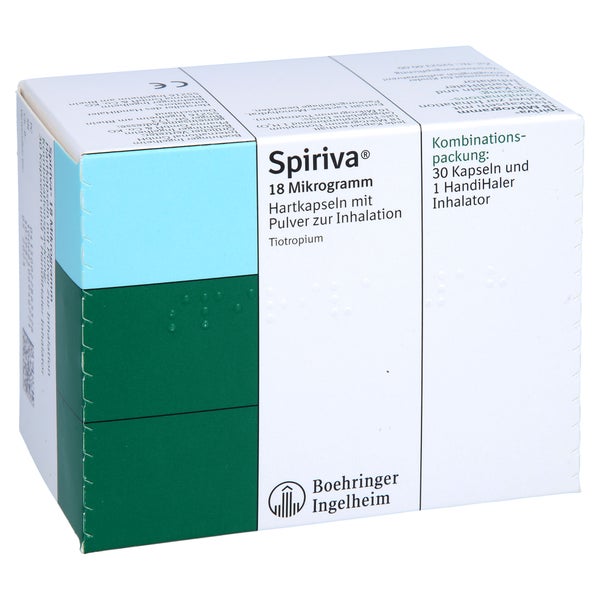 SPIRIVA 18 µg Hartkaps.m.Plv.z.Inhalat.+HandiHaler 30 St
