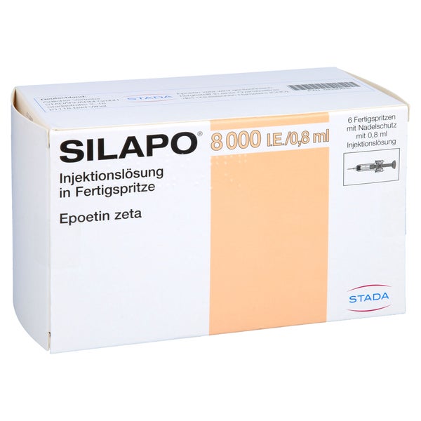 SILAPO 8.000 I.E./0,8 ml Inj.-Lösung Fertigspr. 6X1 St