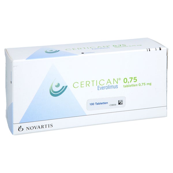 Certican 0,75 mg Tabletten 100 St