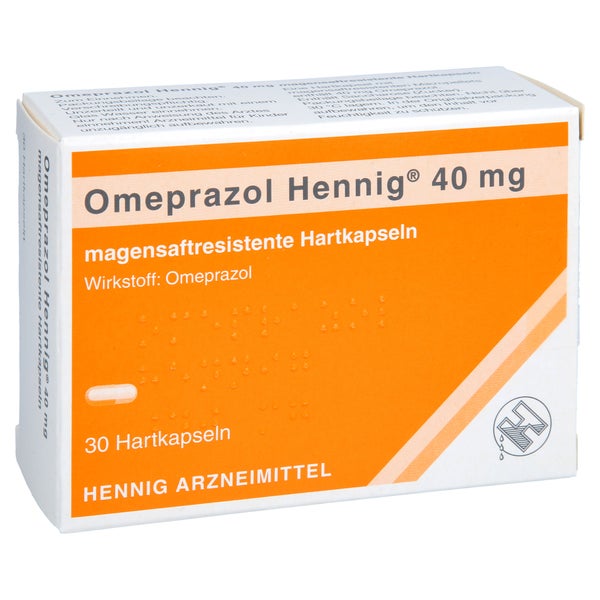 OMEPRAZOL Hennig 40 mg magensaftres.Hartkaps. 30 St