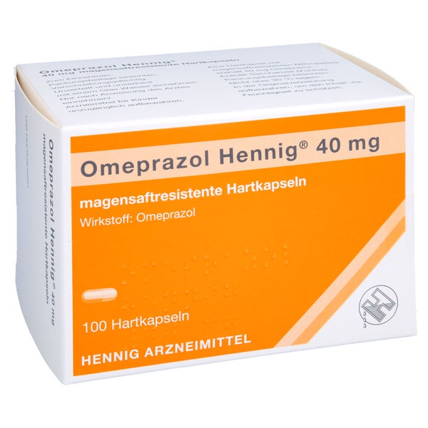 OMEPRAZOL Hennig 40 mg magensaftres.Hartkaps. 100 St