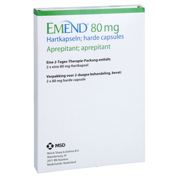 Emend 80 mg Hartkapseln 2 St