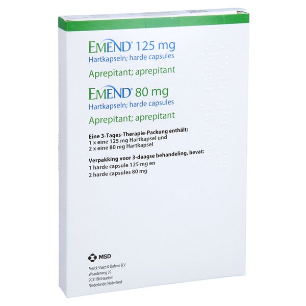 Emend 125 Mg/80 mg Hartkapseln 3 St