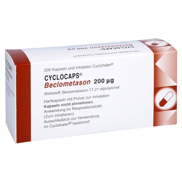 CYCLOCAPS Beclometason 200 µg Inh.Kaps.+Cyclohaler 200 St