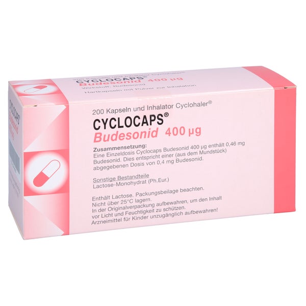 CYCLOCAPS Budesonid 400 µg Inh.Kaps.+Cyclohaler 200 St