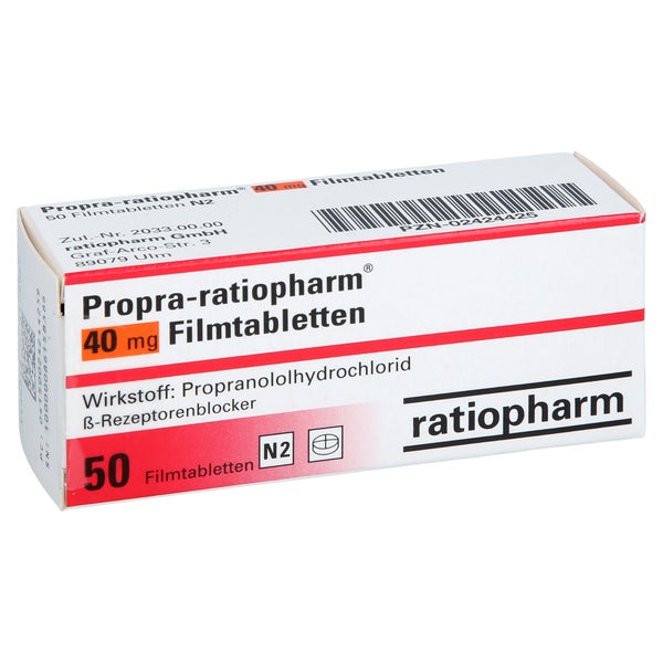 Propra-ratiopharm 40 mg Filmtabletten 50 St