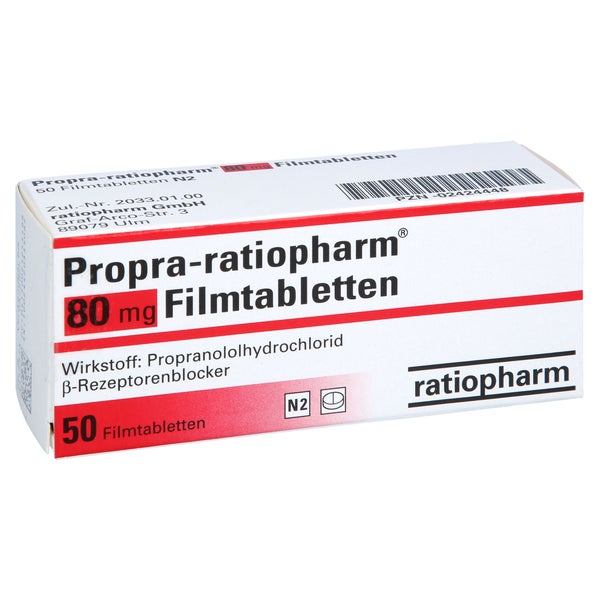 Propra-ratiopharm 80 mg Filmtabletten 50 St