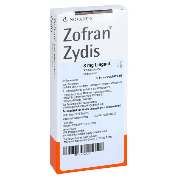 ZOFRAN 8 mg Zydis Lingual Schmelztabletten 10 St