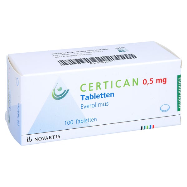 Certican 0,5 mg Tabletten 100 St