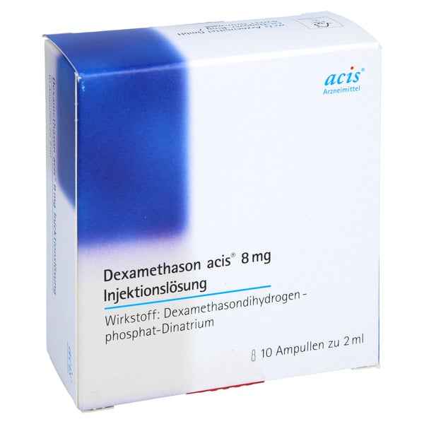 DEXAMETHASON acis 8 mg Injektionslsg.Ampullen 10 St