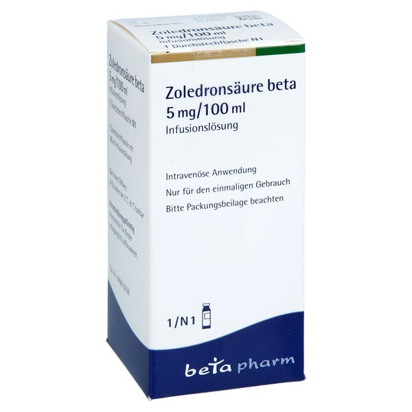 ZOLEDRONSÄURE beta 5 mg/100 ml Infusionslösung 100 ml