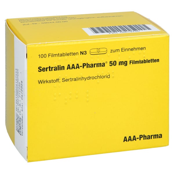 SERTRALIN 50 mg AAA-Pharma Filmtabletten 100 St