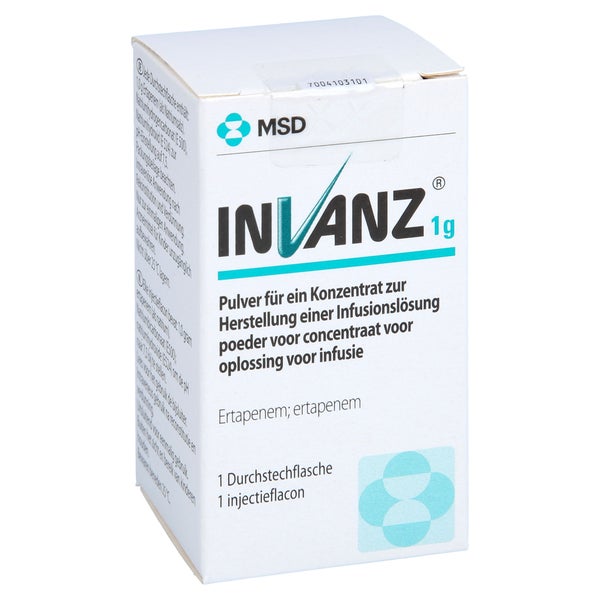 INVANZ 1 g Plv.f.e.Konz.z.Herst.e.Inf.-Lsg. 1 St