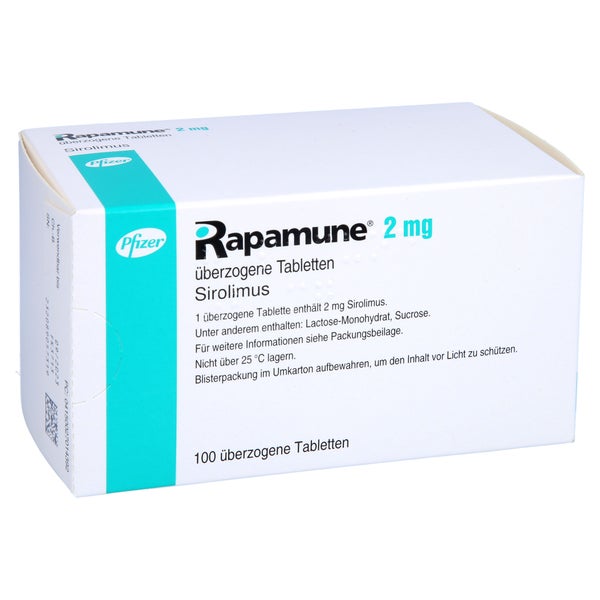 Rapamune 2 mg überzogene Tabletten 100 St
