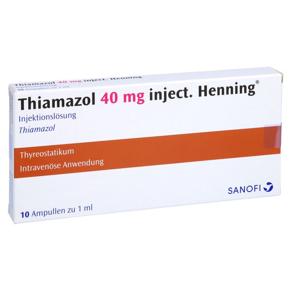Thiamazol 40 mg Henning Inj.-Amp. 10X1 ml