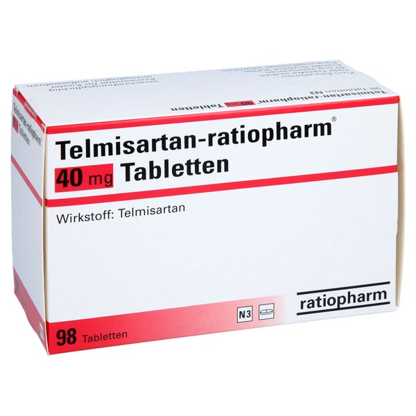 Telmisartan-ratiopharm 40 mg Tabletten 98 St