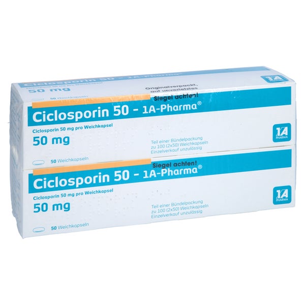 Ciclosporin 50-1a Pharma Weichkapseln 100 St