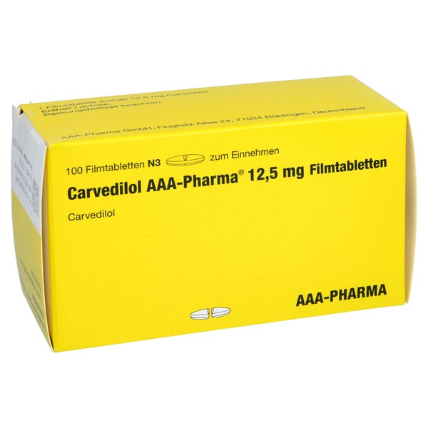 CARVEDILOL 12,5 AAA-Pharma Filmtabletten 100 St