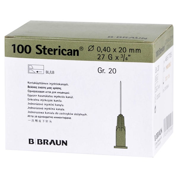 Sterican Kanülen Luer-lok 0,40x20 mm Gr. 100 St